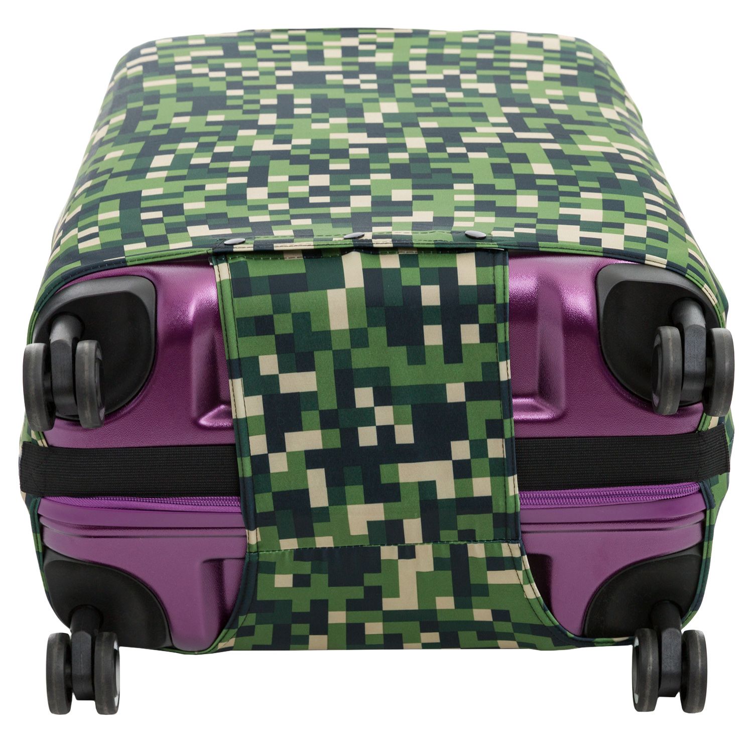 EBH601-M Чехол для чемодана средний Green Camo Pixels Eberhart  - Вид №3