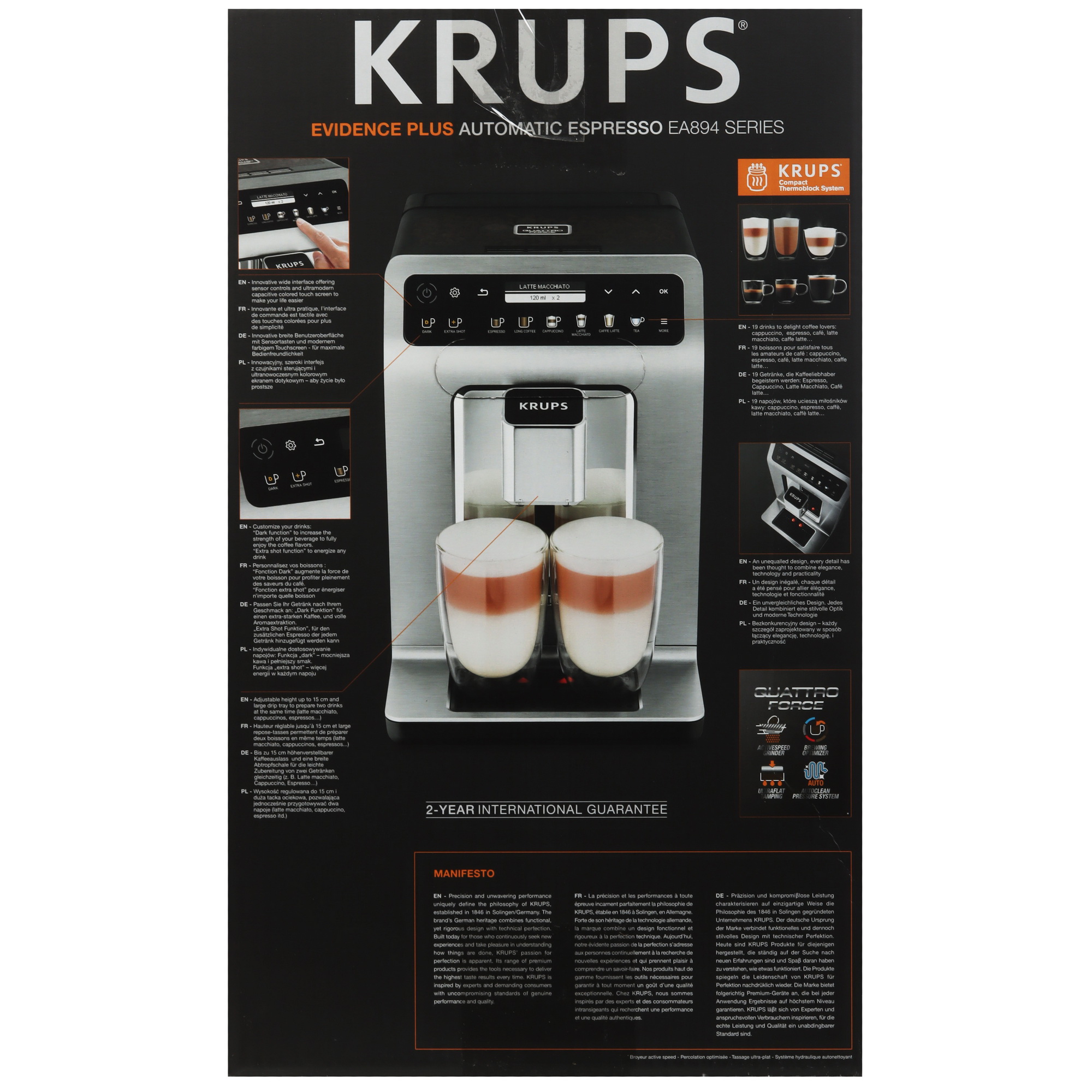 9171800 Кофемашина автоматическая Krups EVIDENCE EA894T10 серебристый STDN-0125234 - Вид №11