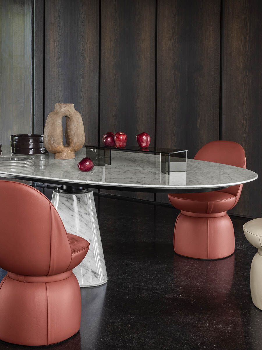 Овальный мраморный стол Poltrona Frau коллекция-столы и стулья ARCH-00032208 - Вид №10