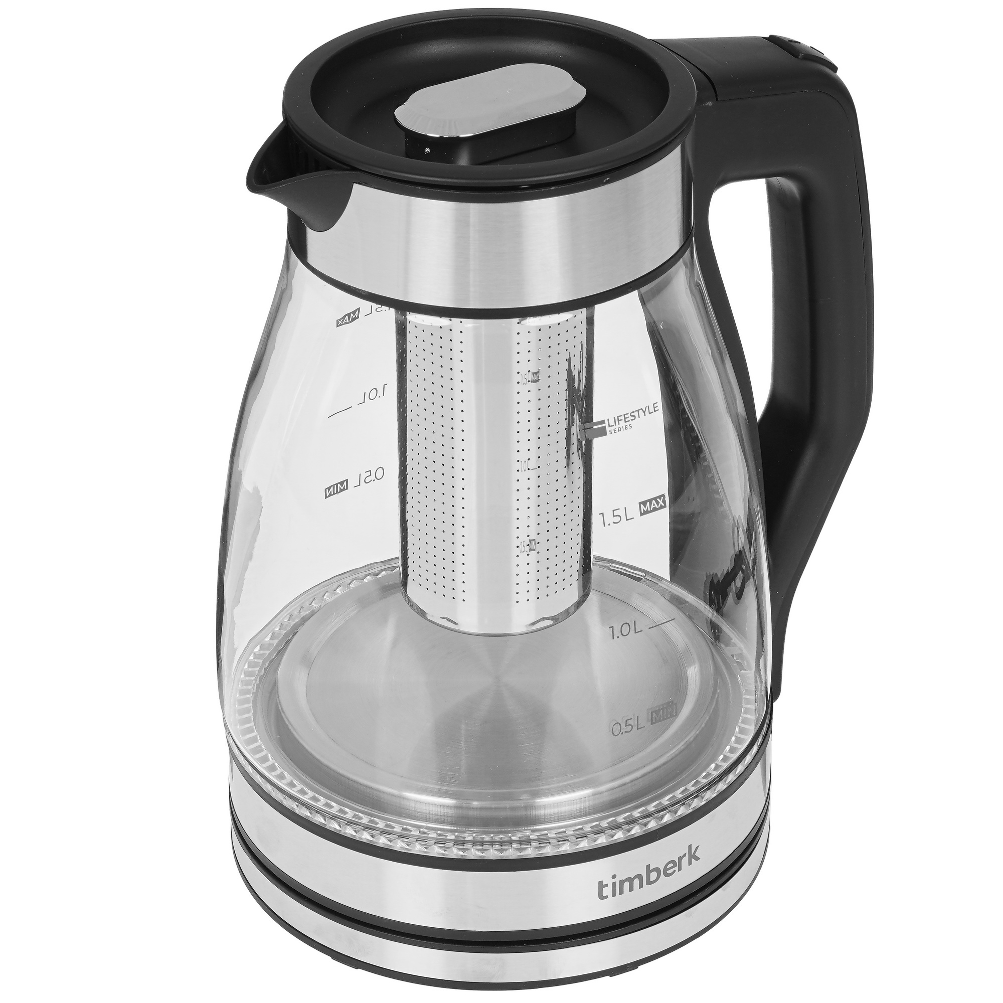 9091197 Электрочайник Timberk T-EK27G02 черный STDN-0076642 - Вид №2