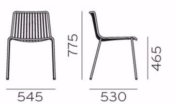 Pedrali Садовый стул из стали Nolita 3650 - Вид №17