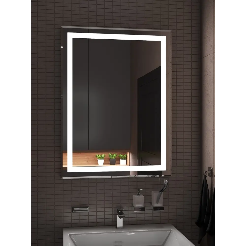 Зеркало Santreyd с подсветкой для ванной и интерьера 50x70 см 89180042 Пронто STLM-0079568