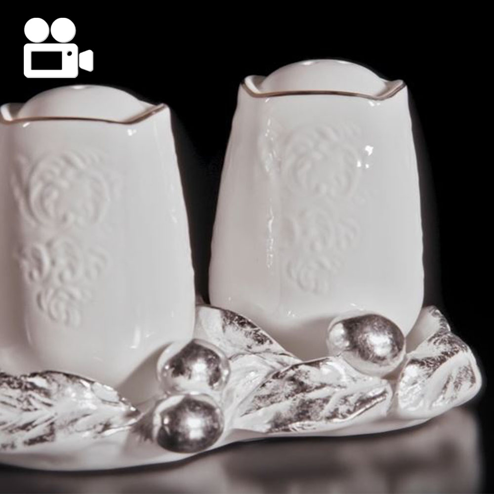 72036 Подставка под специи Oliva Branch Белая BOGACHO 4627196596573