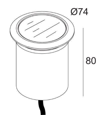 Алюминиевый напольный светодиодный маркер Deltalight Logic ARCH-00104311 - Вид №4
