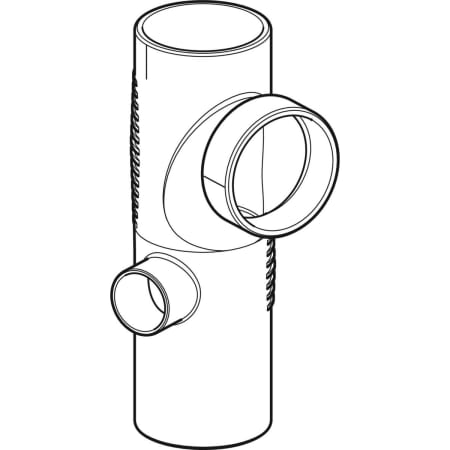 GEBERIT 308.817.14.1 Крестовина двухплоскостная комбинированная Geberit Silent-db20, 88,5°, левая  - Вид №1