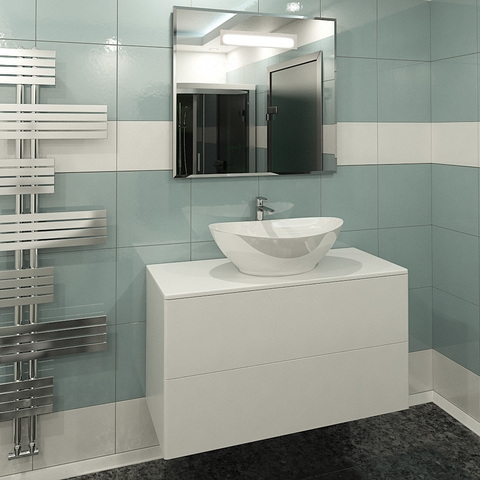 Ot-75TuMDF+G56 Тумба подвесная Otto c раковиной Гамма 560 Хром ORANGE sun-id-1517164 - Вид №2