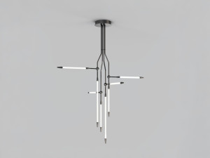 Стальной светодиодный подвесной светильник