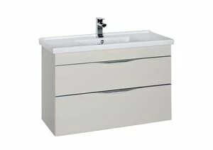 Тумба с раковиной Aquanet Эвора 100 крем