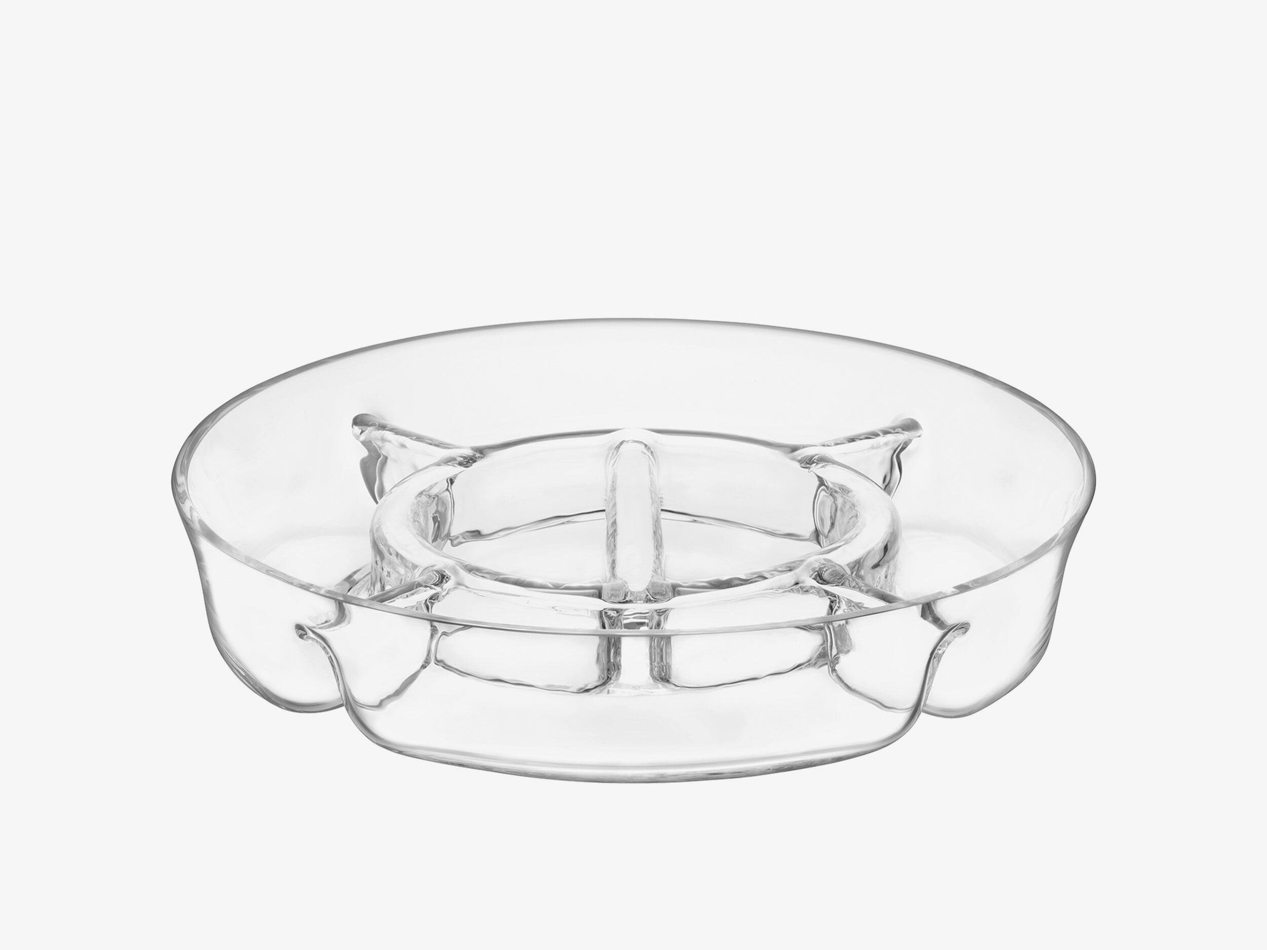 Тарелка из дутого стекла-Ø35cm LSA сервировка ARCH-00088853