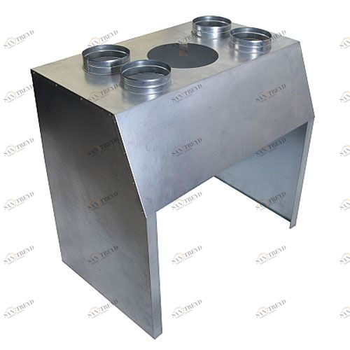 LAVA Короб на топку с 4-мя разводками нерж 2967