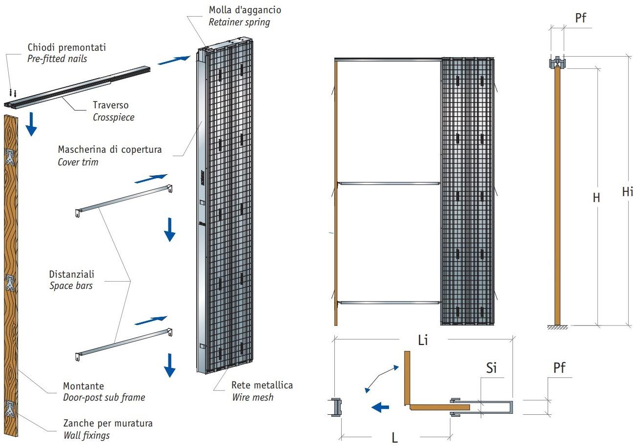 Scrigno Ответная рама для двери кармана "l" Scrigno gold sun-id-1398194 - Вид №3