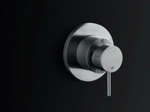 Boffi Смеситель для умывальника настенный из матовой стали Minimal