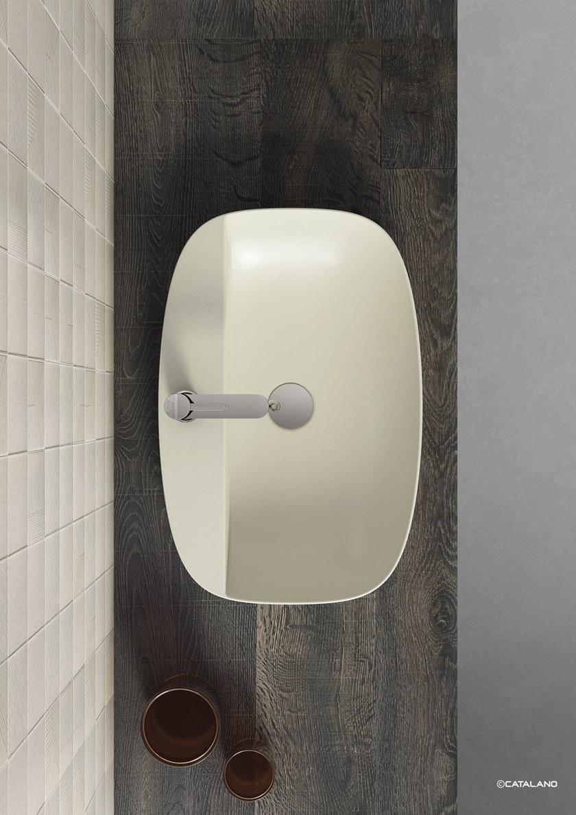 Накладная раковина консольная овальная CERAMICA CATALANO Colori sun-id-1372668 - Вид №1