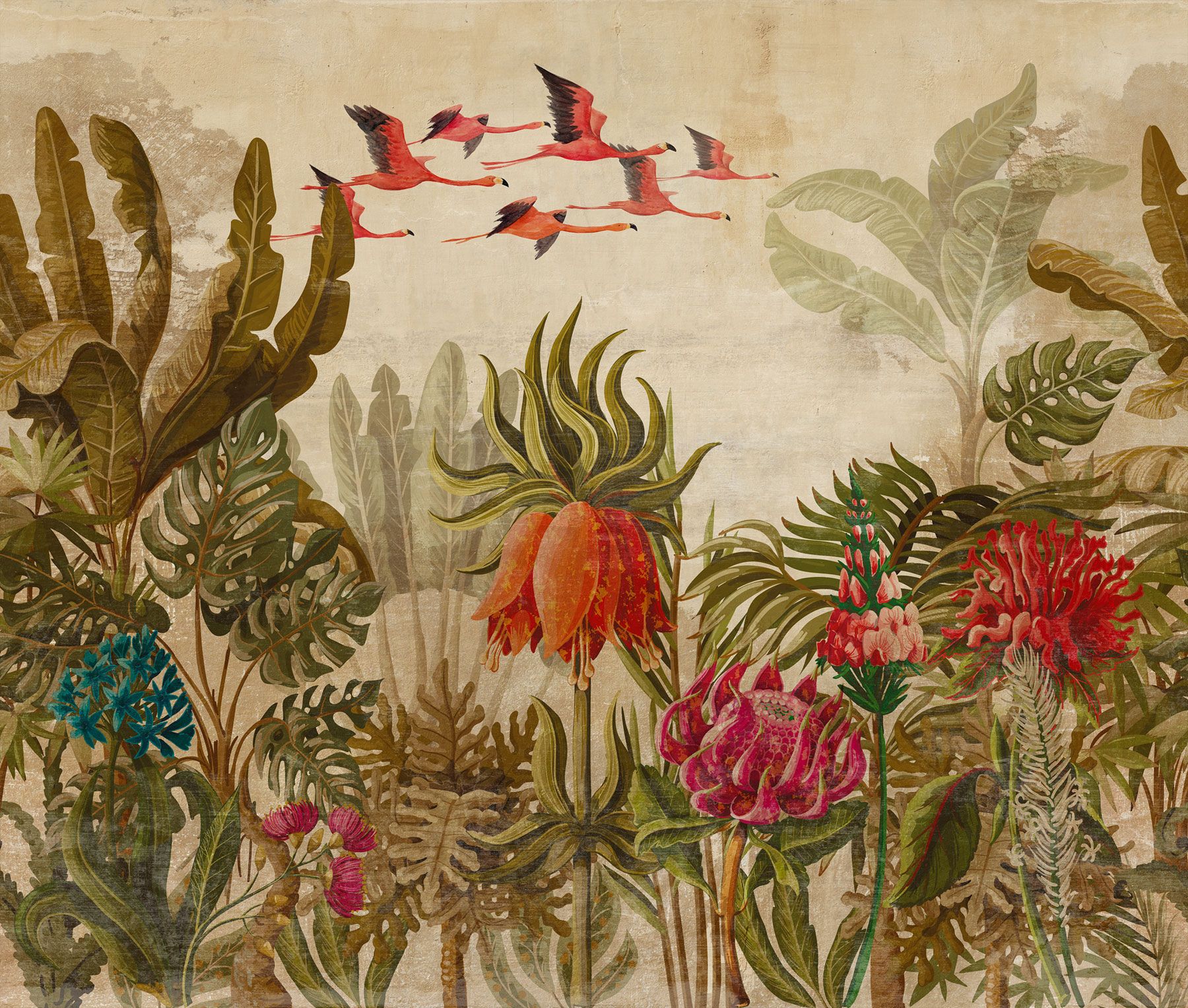 Тропические тканевые обои Tecnografica декоративные ARCH-00145490 - Вид №1