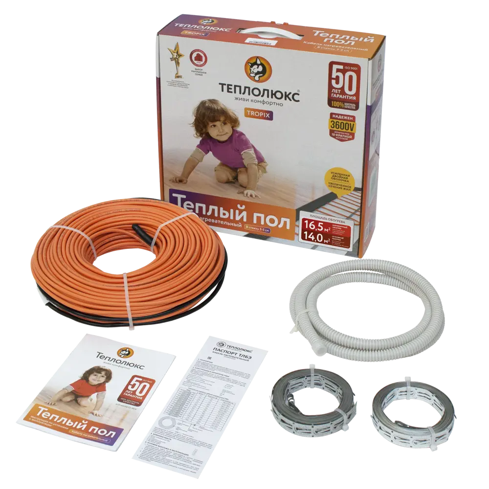 Нагревательный кабель для теплого пола Теплолюкс 118 м, 2500 Вт STLM-2063369 - Вид №2