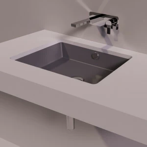 S59ANTRACITEMATT Накладная раковина под столешницу  прямоугольная Simas Agile