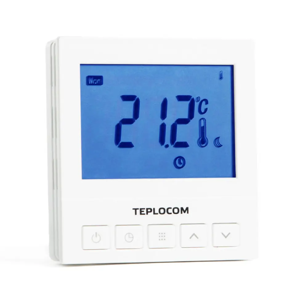 Термостат комнатный Teplocom TS-Prog-220/3A электронный программируемый цвет белый STLM-2005815