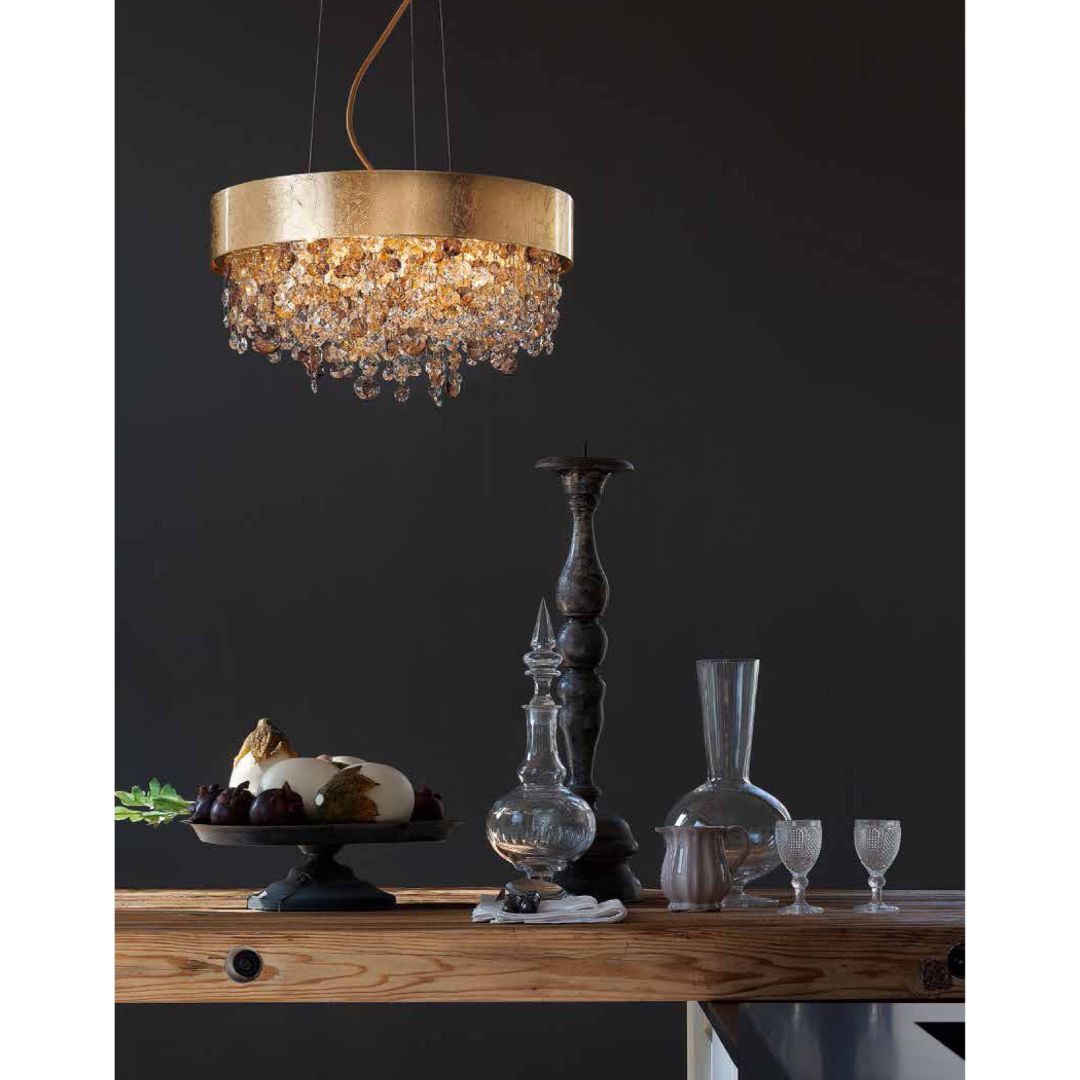 Masiero OLA S6 60 F01 foglia oro люстра подвесная 110919 - Вид №1