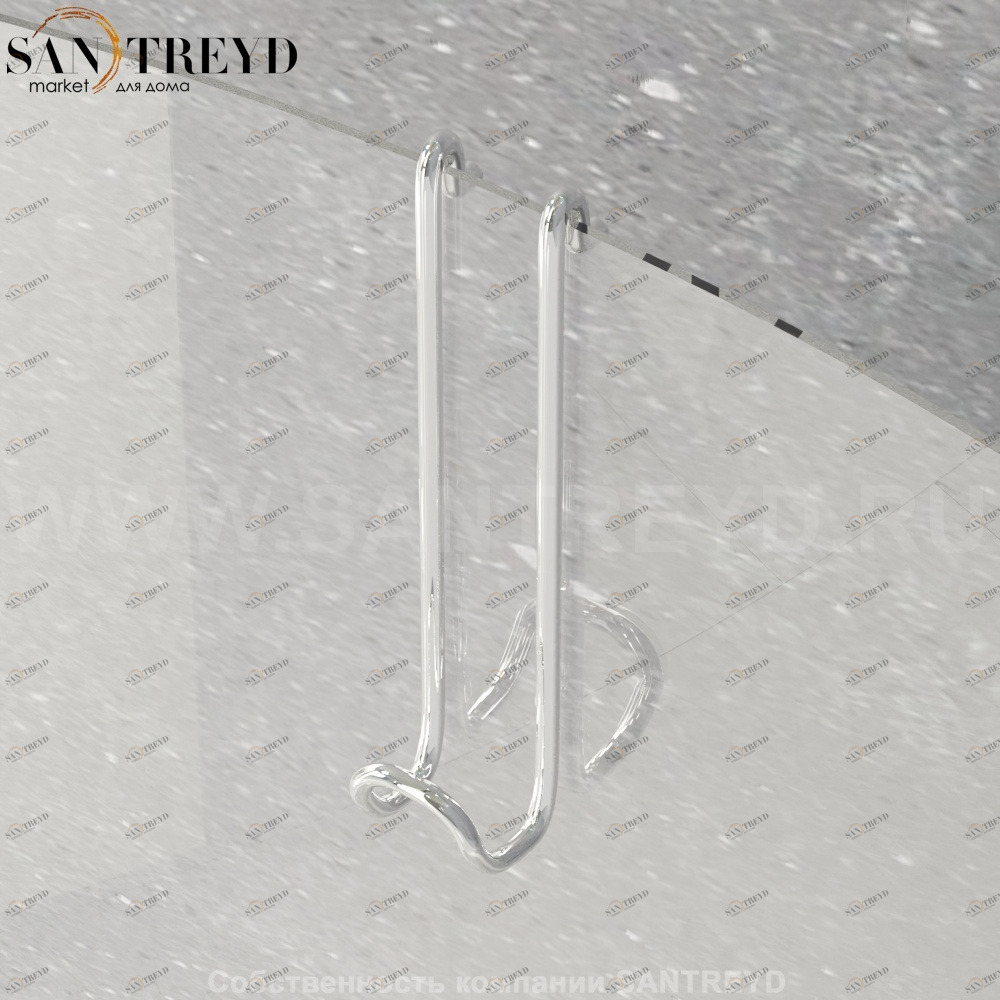 Металлический крючок CHIOCCIOLA хром Agape ADOC0205S