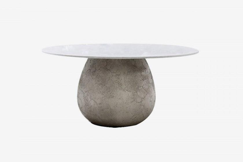 Gervasoni Круглый бетонный стол со столешницей из каррарского мрамора Gervasoni outdoor sun-id-1406769 - Вид №5