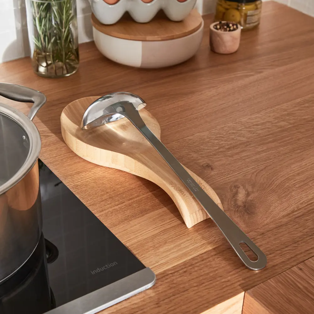 82499270 Подставка под ложку 12.5x5x28.5 см бамбук цвет бежевый STLM-0880683 Santreyd  - Вид №5