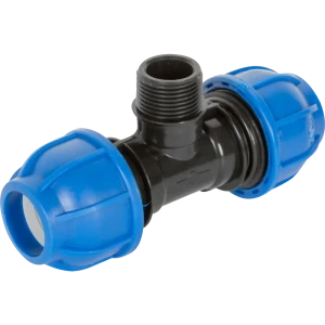 Тройник ПНД Unio ø3/4"х25х25 мм наружная резьба 82149031 STLM-2058712
