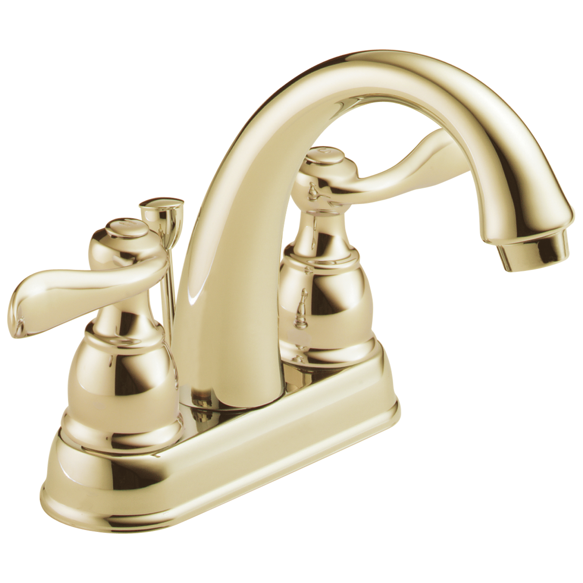 B2596LF-PB Смеситель для ванной комнаты с двумя ручками Delta Faucet Windemere Полированная латунь 