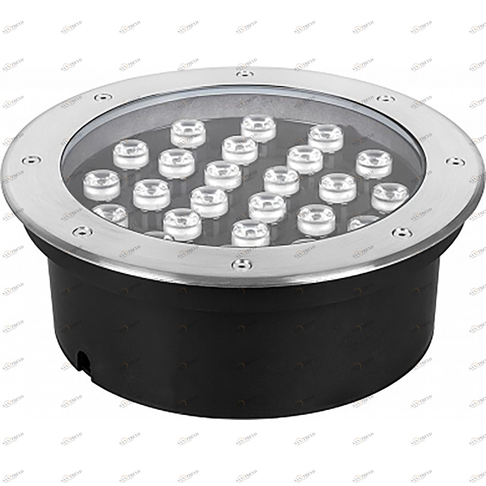 Светодиодный светильник тротуарный (грунтовый) 30 см RGB Feron 32115 FERON  00-3955958 Серебро;серый 