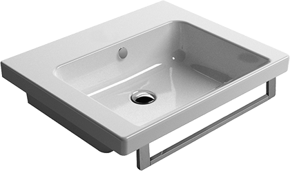 8683111 Подвесная раковина настенная овальная GSI ceramica Norm белая - Вид №1