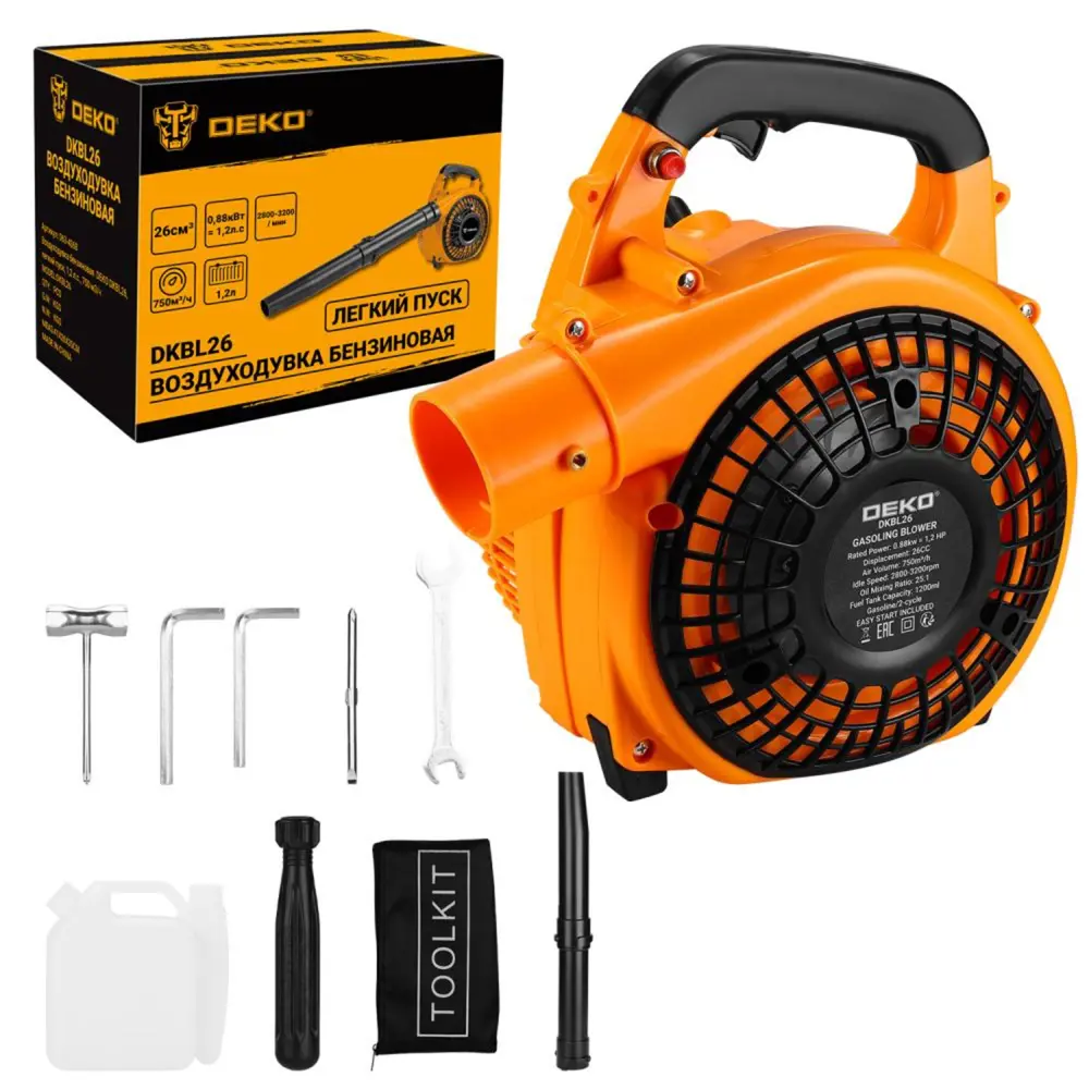 Бензиновая воздуходувка DEKO DKBL26 — мощный помощник для идеального порядка 89359924 STLM-0952422 - Вид №1