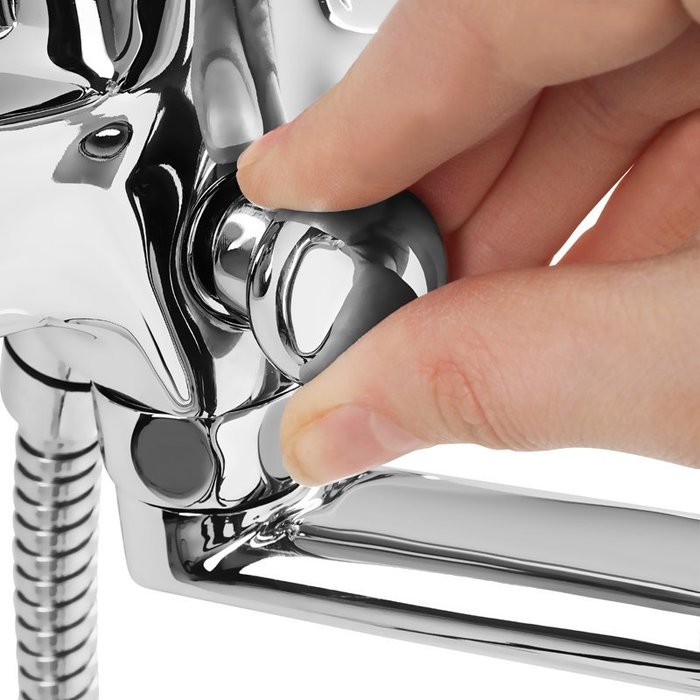 BA232A9CK MI Milardo Baffin Смеситель для ванны с длинным изливом Baffin Россия  - Вид №4