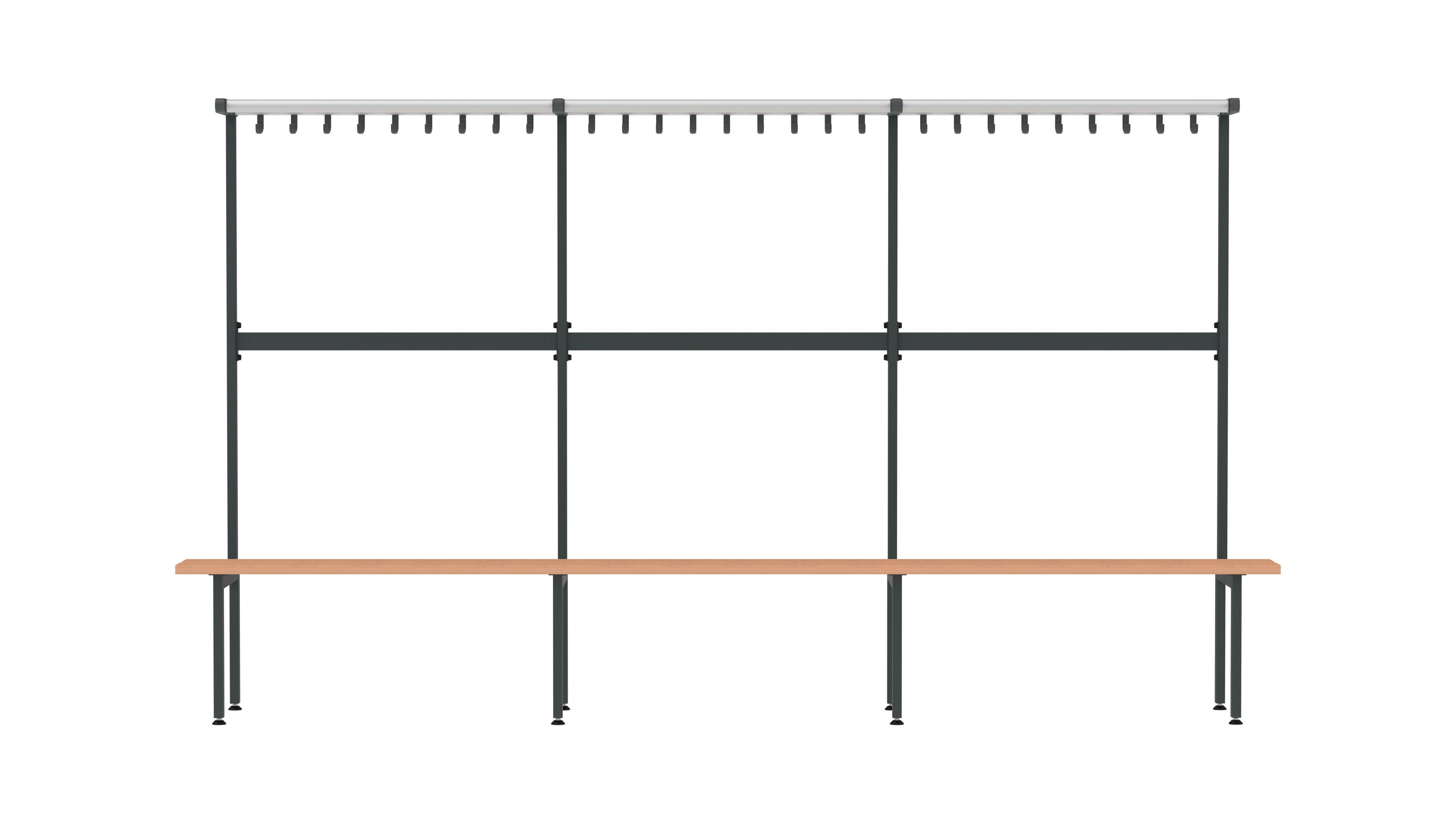 Стальная и деревянная скамейка для спортивных сооружений FUNCTIONALS Tertio ARCH-00085815 - Вид №17