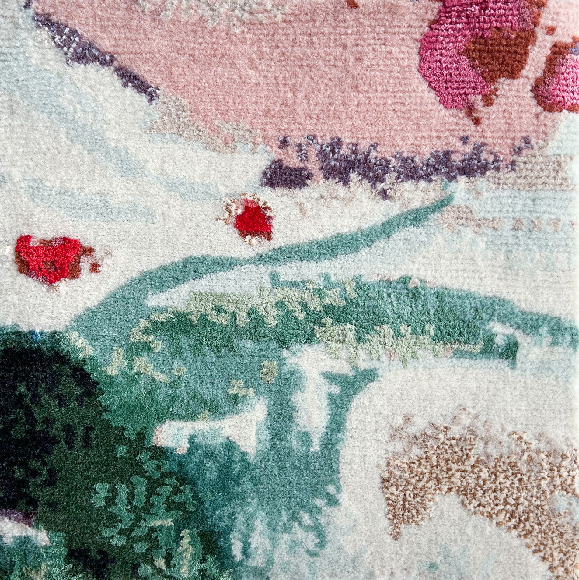 Прямоугольный ковер ручной работы Tapis Rouge Koi Pond ARCH-00129398 - Вид №13