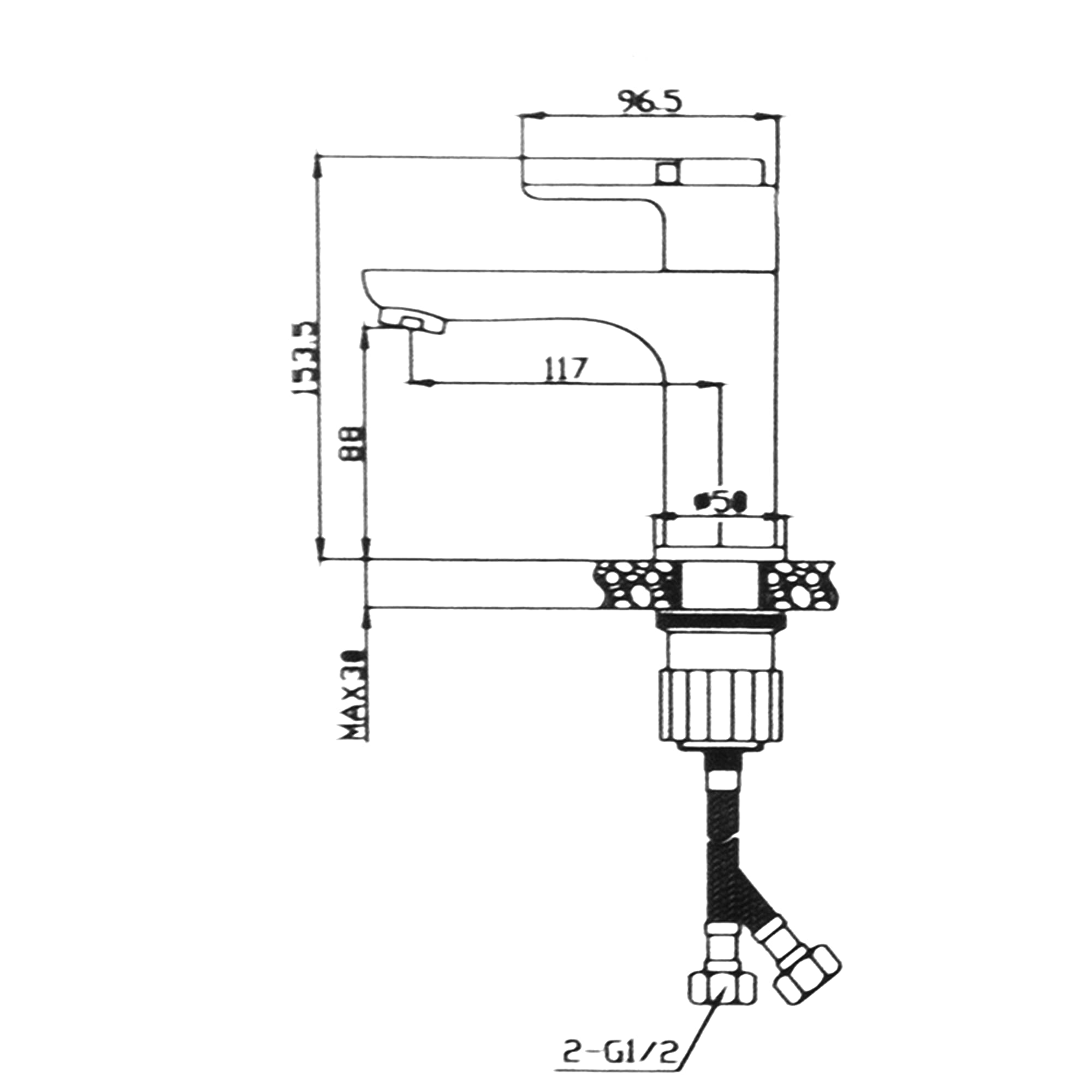 82325782 Смеситель для раковины с термостатом Orange цвет хром Santreyd  - Вид №4