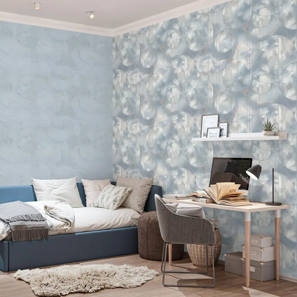 Обои флизелиновые Palitra Family Euphoria голубые 1.06 м FM72328-46 STLM-2095094 - Вид №5