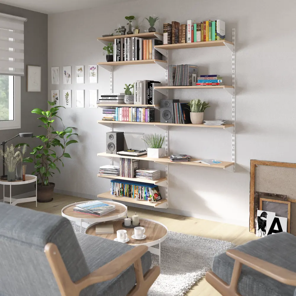 Кронштейн для штанги Spaceo цвет белый STLM-2130241 - Вид №15