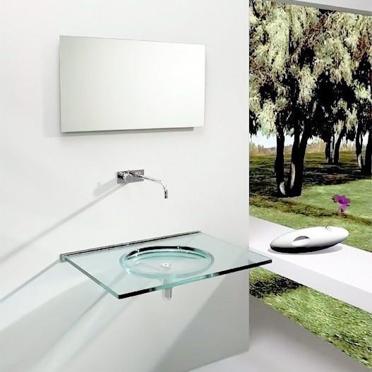 46151 Подвесная раковина настенная овальная Rapsel Nost белая - Вид №2