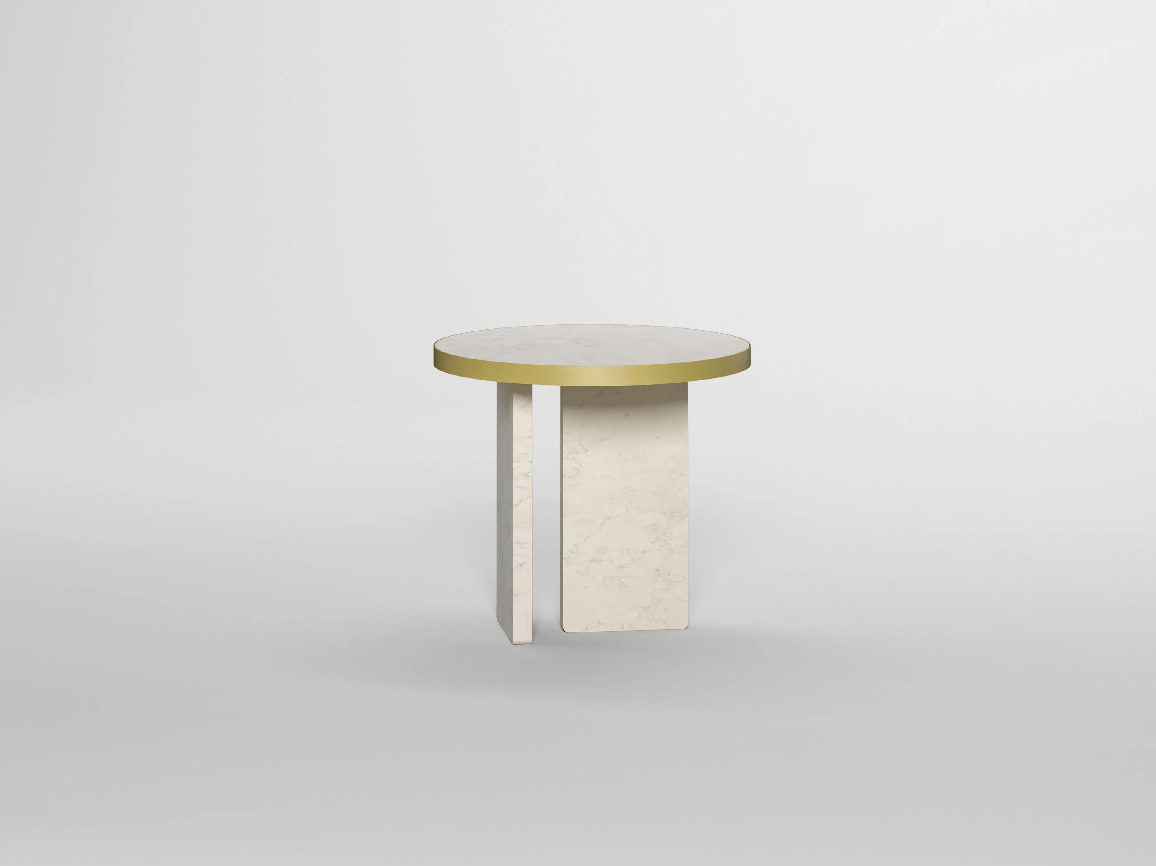 Травертин круглый журнальный столик Davani Purity ARCH-00027089 - Вид №18