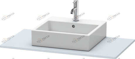 XS060E09797 XSquare Консоль Светло-голубой шелковисто-матовый лак Duravit