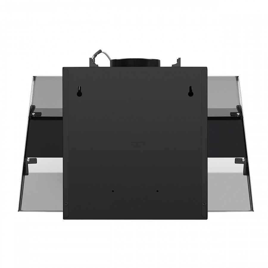 BRIDGE 60 INOX Glass Black Вытяжка / тип: подвесная, цвет: нержавеющая сталь/черное стекло, управление: кнопочное, ширина, мм: 600, полная потребляемая мощность, вт: 190• количество скоростей: 3• максимальная производительность, м3/ч: 850• площадь кухни: Santreyd  - Вид №7