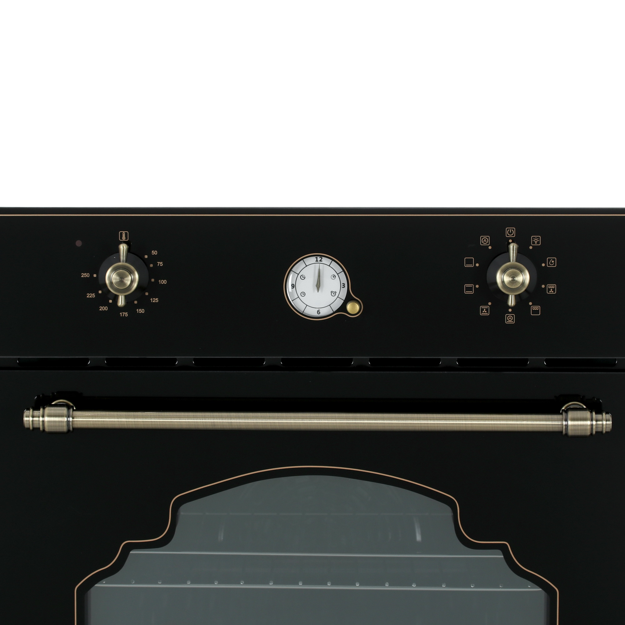 9121455 Электрический духовой шкаф Monsher MOE 6192 RN Bronze черный STDN-0002934 - Вид №4