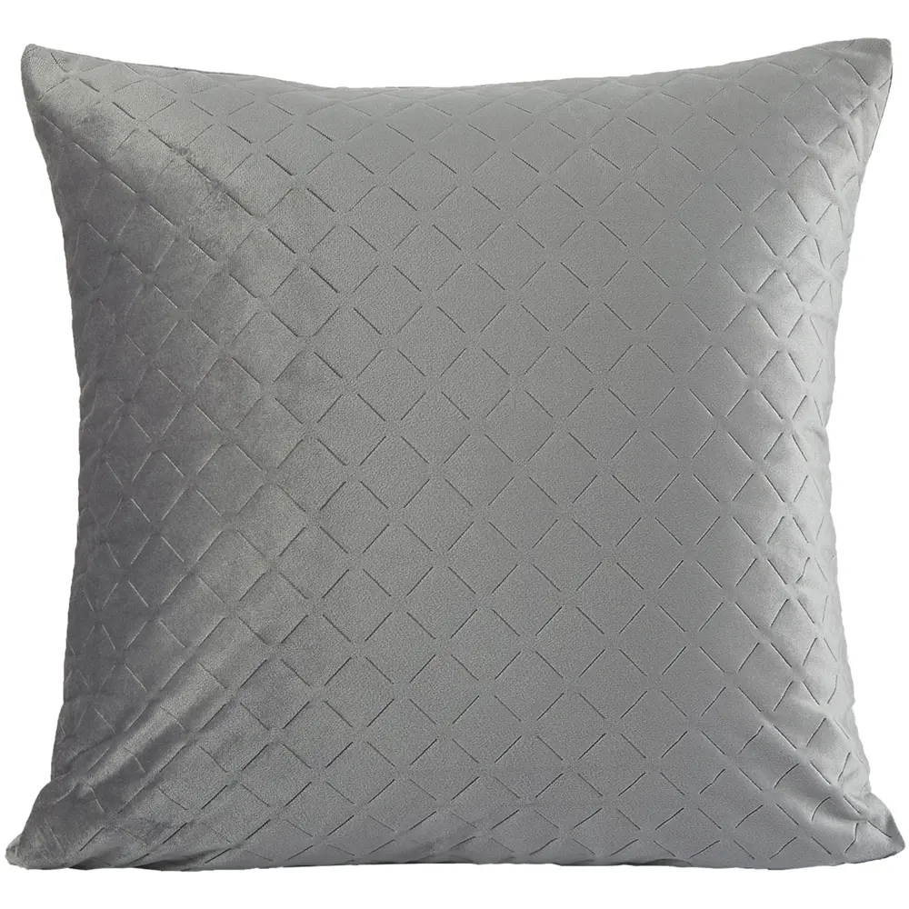 Santreyd Подушка Velvet Granit 3 — серый бархат в интерьере 88035576 STLM-1451045