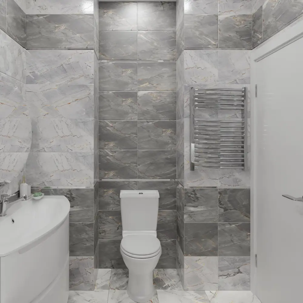 Плитка настенная Strict Dark 30x60 см 1.62 м² цвет темно-серый Santreyd STLM-2049040