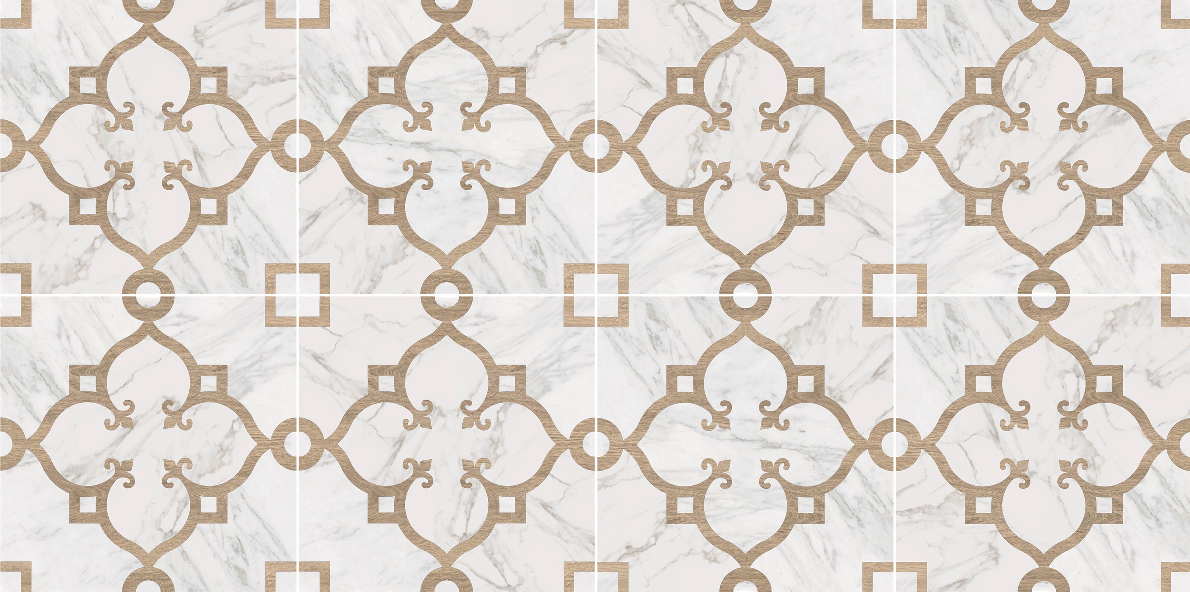 Пол / облицовка керамогранита с эффектом мрамора и дерева KERADOM MARBLE & WOOD ARCH-00139454 - Вид №14