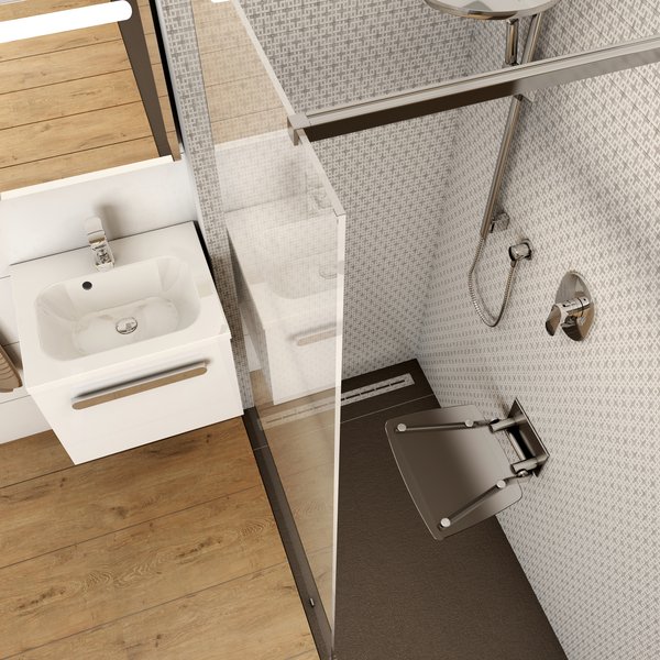 Универсальное сиденье для душа OVO-B-CLEAR/BLACK Ravak B8F0000045 - Вид №11