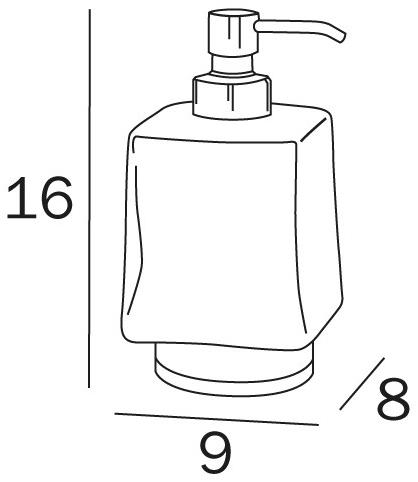 INDA® Дозатор мыла из стекла Divo R1512b001 - Вид №1