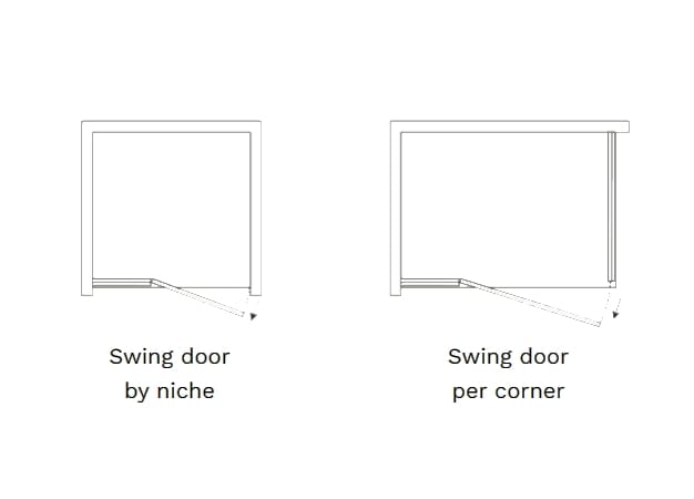 Алюминиевая и стеклянная угловая душевая кабина TAMANACO TPB72 ARCH-00021521