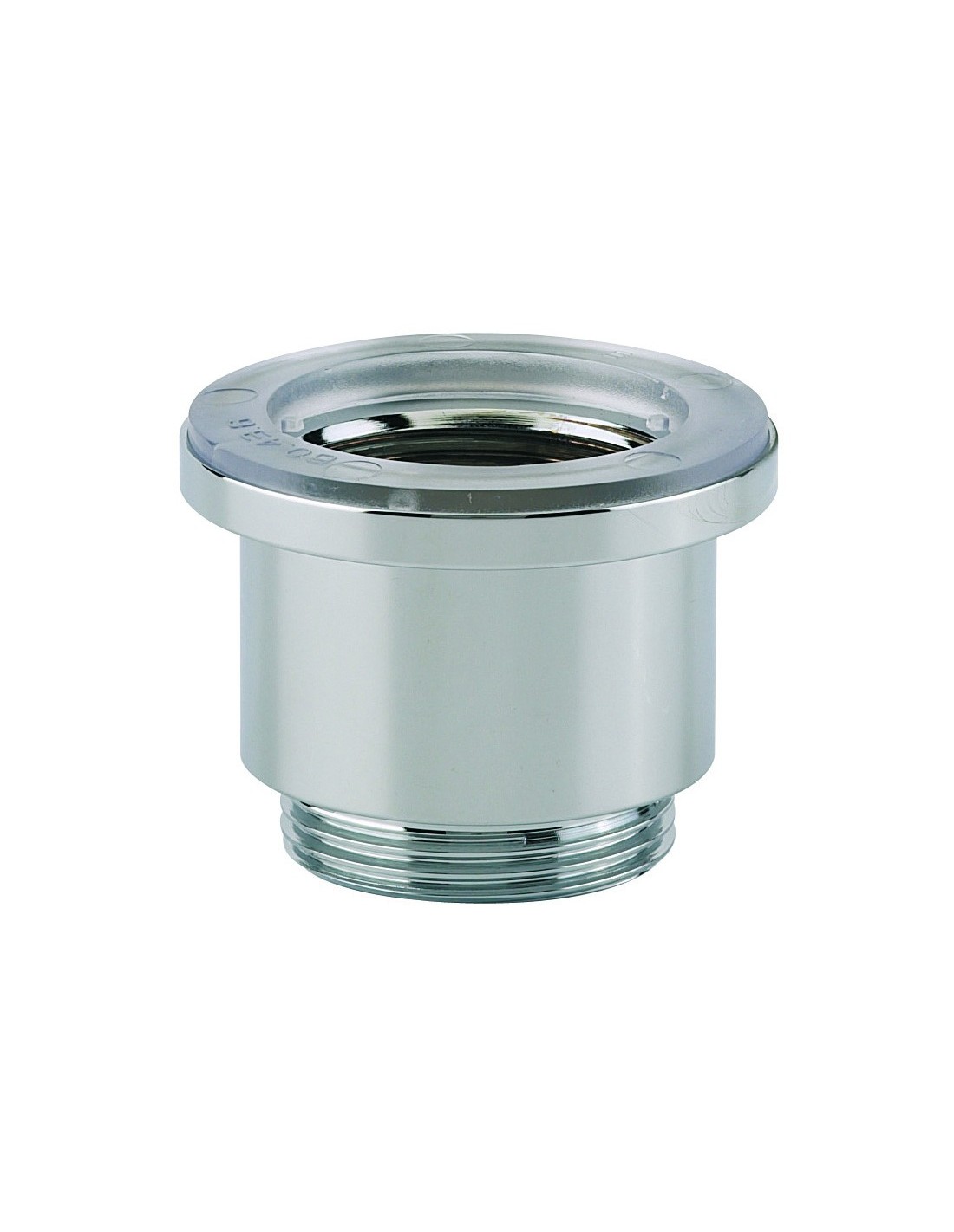 125500 000 00  Прокладка сливного отверстия для умывальника, h. 45 мм, хромированная латунь Valentin Хром 