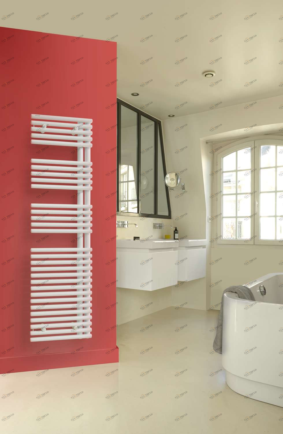 Водяной радиатор LNR-145-040 Cala Asymétrique à droite Acova 1441 