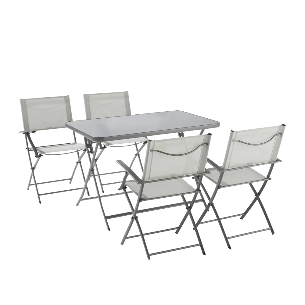 Кресло Naterial Emys Origami складное 54х52х83 см сталь светло-серый STLM-2078090 - Вид №7